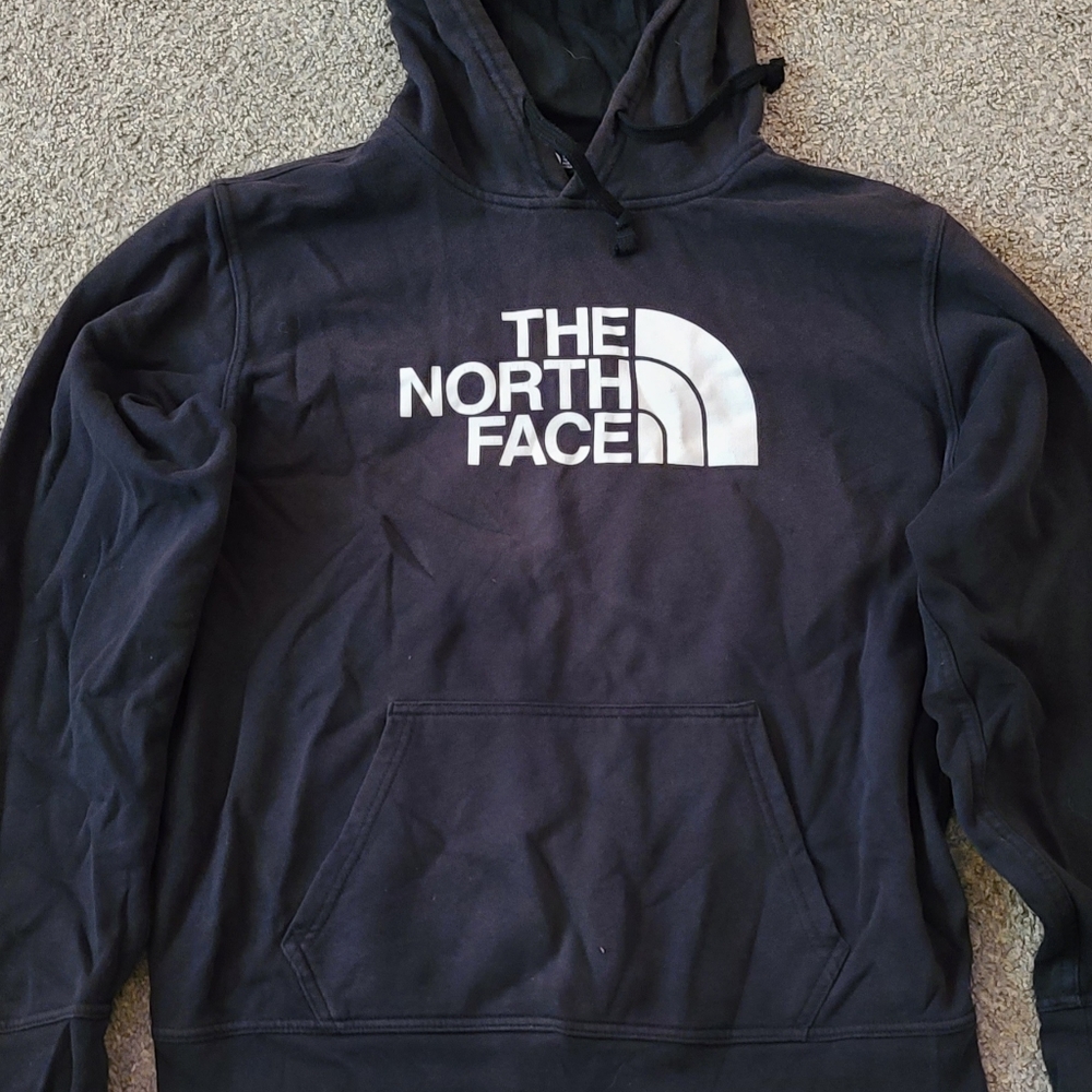 Mens black North Face hoodie